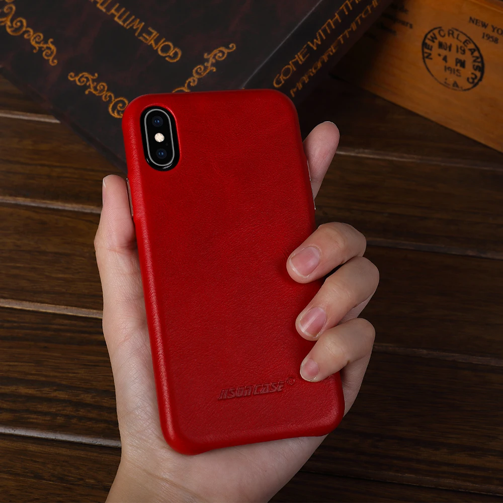 Jisoncase, кожаный чехол для телефона, для iPhone XS, роскошный бренд, чехол для телефона, противоударный, ультра-тонкий, 5,8 дюймов, приталенный Чехол s, новинка
