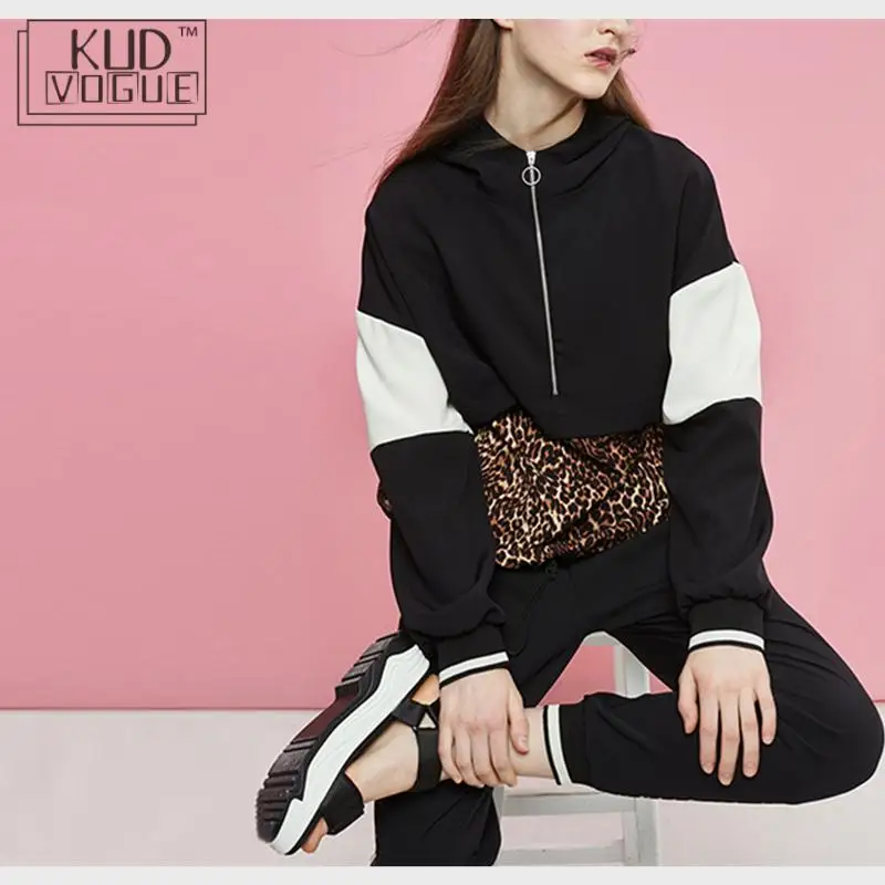 Женский спортивный костюм из 2 предметов толстовка с капюшоном и длинными