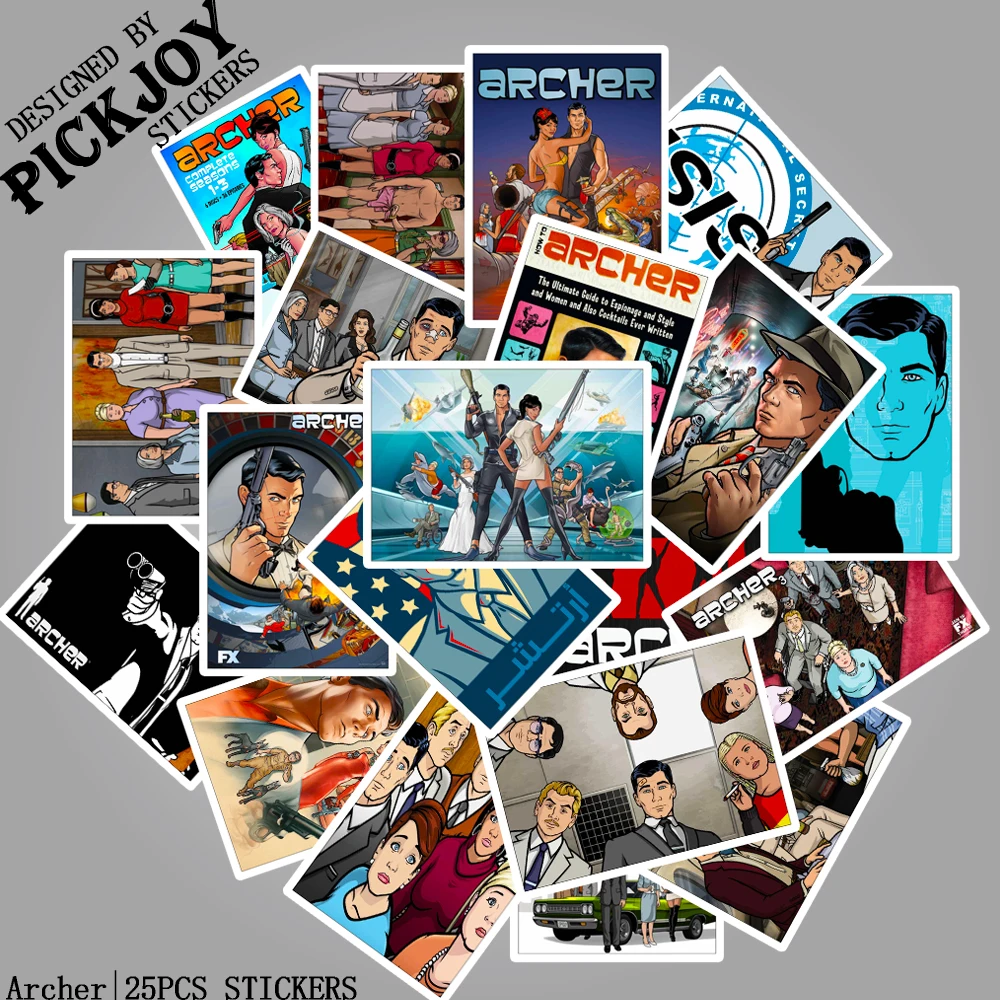 T013(25Pcs) 25 шт. японского аниме Archer наклейки для багажа Скейтборд телефон ноутбук дети мультфильм игрушка наклейки - Цвет: T013(25Pcs)