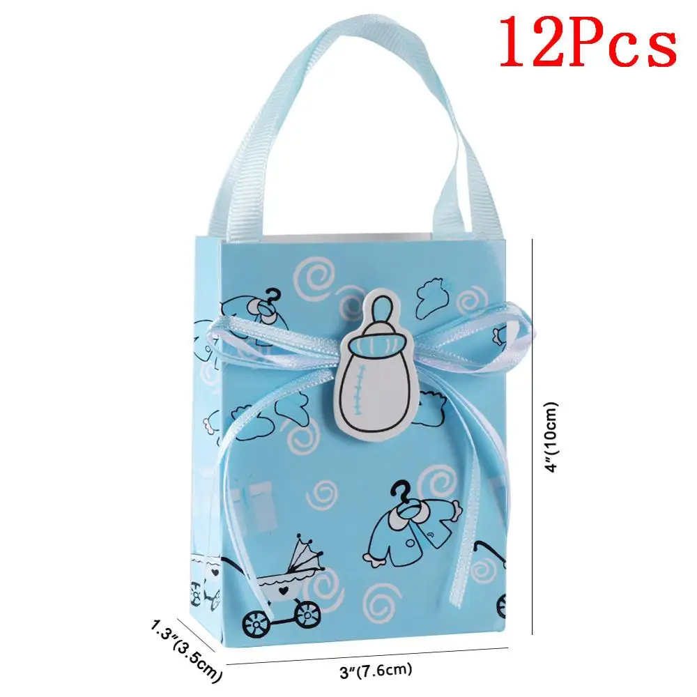 BLU Bottle Bag OurWarm душа ребенка мальчик украшения для девочек для крещения коробка конфет; реквизит для фотокамер; с капюшоном с изображением воздушных шаров Пол раскрыть детская День рождения подарок - Цвет: BLU Bottle Bag