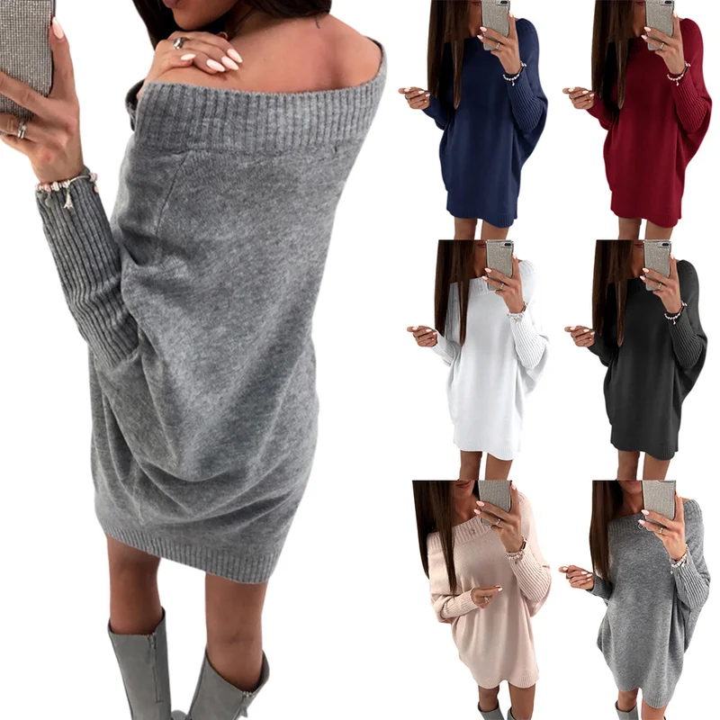 Женское зимнее платье свитер Modis с длинным рукавом Befree Sueter Mujer Invierno 2018 Robe Pull Femme Hiver