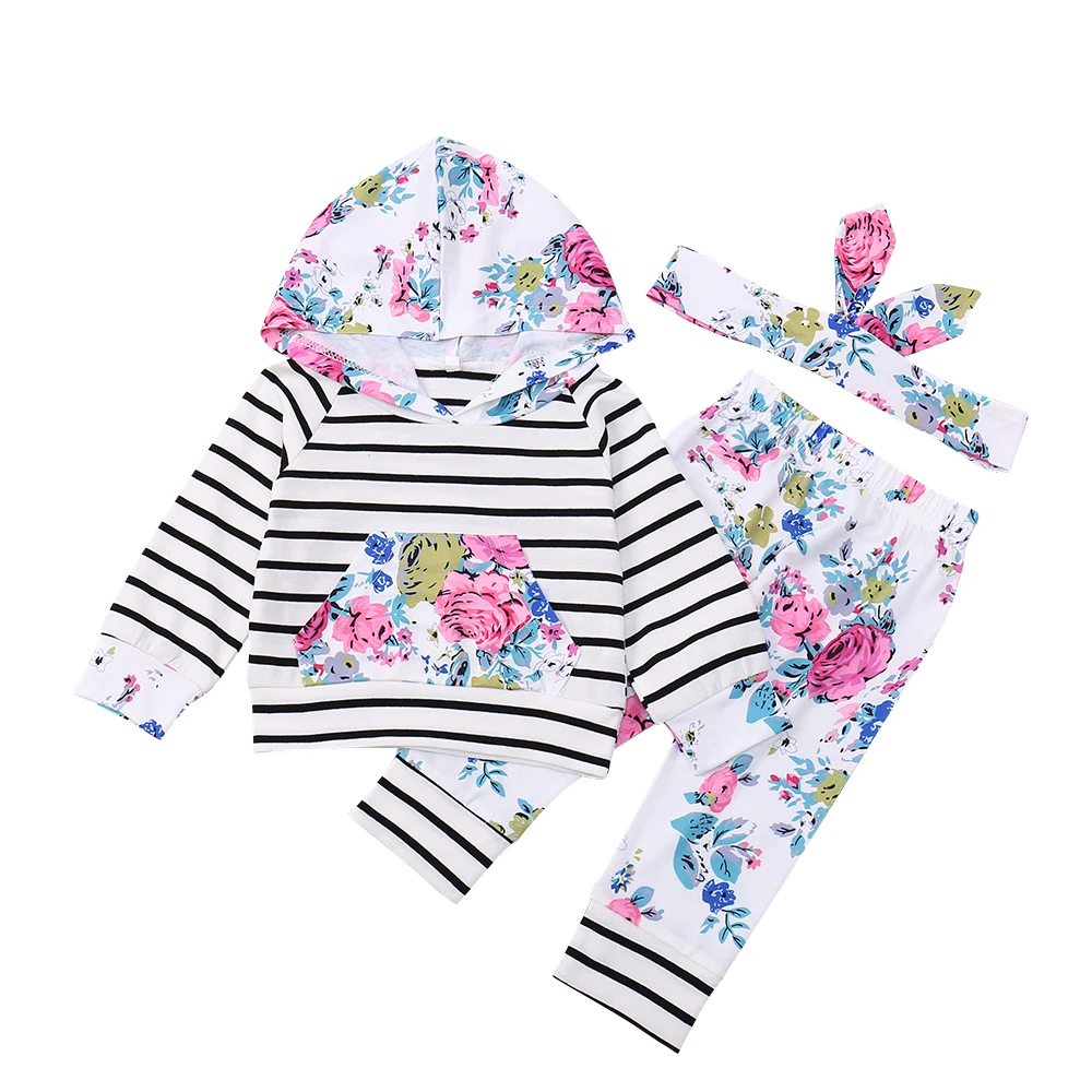 

Cielarko Infant Girls Clothes Spring Autumn Cotton Baby Clothing Set Flower Cute Toddler Sets Fashion 2pcs Suits for boy girl