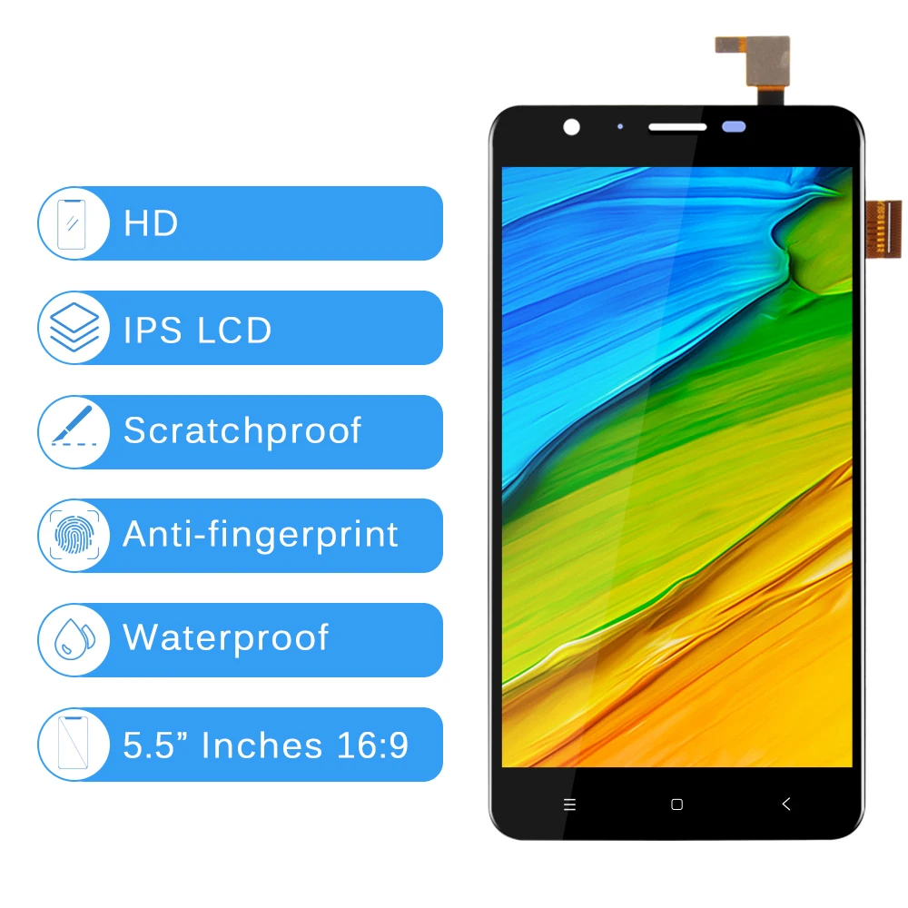 ЖК дисплей 5 дюйма 1280x720 для Oukitel U15 Pro детали Pro|Экраны мобильных телефонов| |