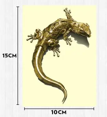 

3D Механическая Гекко ящерица, логотип автомобиля, мотоцикла, эмблема, значок и наклейки, декор для окна автомобиля, Стайлинг