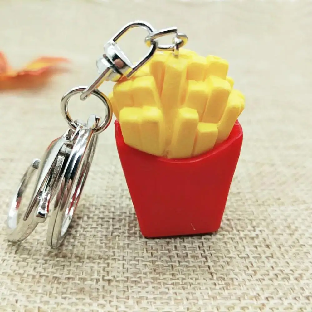 Горячая Распродажа пищевые продукты брелок мультфильм фри DIY кулон прекрасные