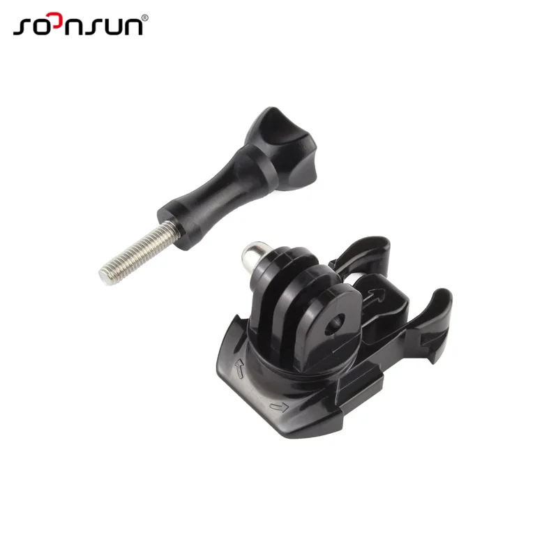 SOONSUN 360 Degree Rotating Mount Buckle Quick Assembling Adapter for GoPro Hero 7 6 5 4 3+ 2018 SJCAM Xiaomi Yi | Электроника