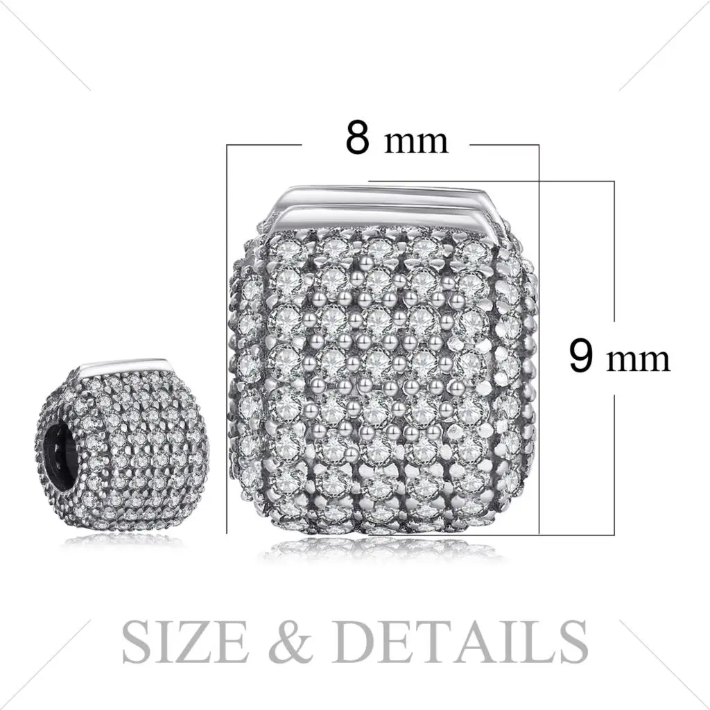 Jewelrypalace стерлингового серебра 925 Lavish ослепительно Spacer бисер Подвески Fit Браслеты