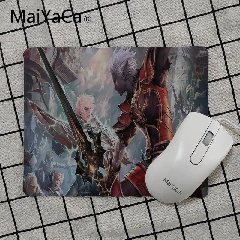 Игровой коврик для мыши MaiYaCa простой дизайн lineage 2 резиновый в стиле аниме игровой