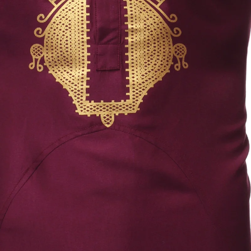 Рубашка Dashiki мужская приталенная модная уличная одежда в стиле хип хоп без