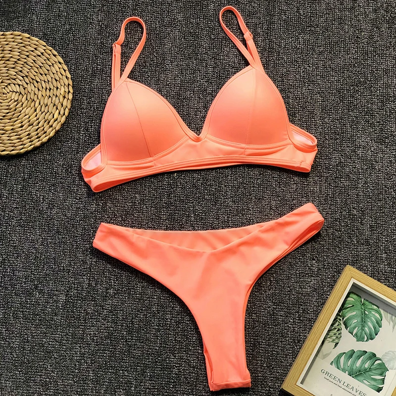 Летний Пляжный Купальник бикини пуш-ап 2020 новый купальник женский сексуальный