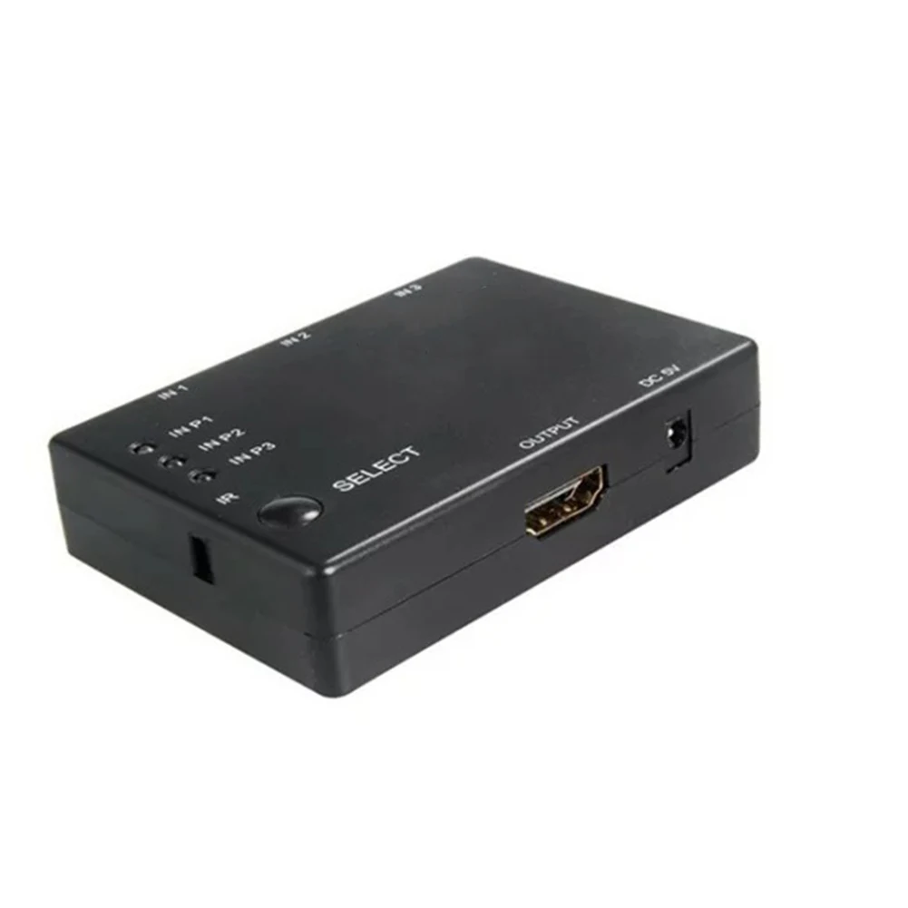 

New 3 Port 1080p HDMI Switch HDMI Video Splitter Switch with IR Remote Switches for HDTV PS3 DVD DOM668