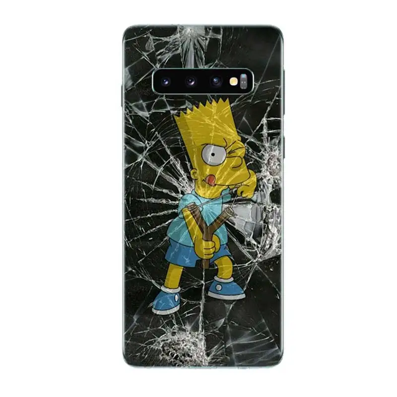 Мягкий резиновый Чехол Homero Simpson для Samsung Galaxy S9 S8 A6 A8 J4 J6 Plus + J8 A7 A9 2018 S7 S6 Edge Note 9 8 |