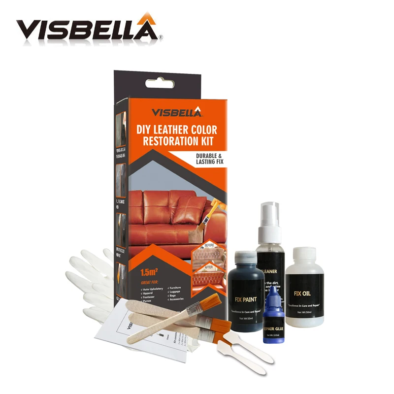 Visbella DIY кожаный набор для восстановления цвета авто обивки одежды обувь мебель