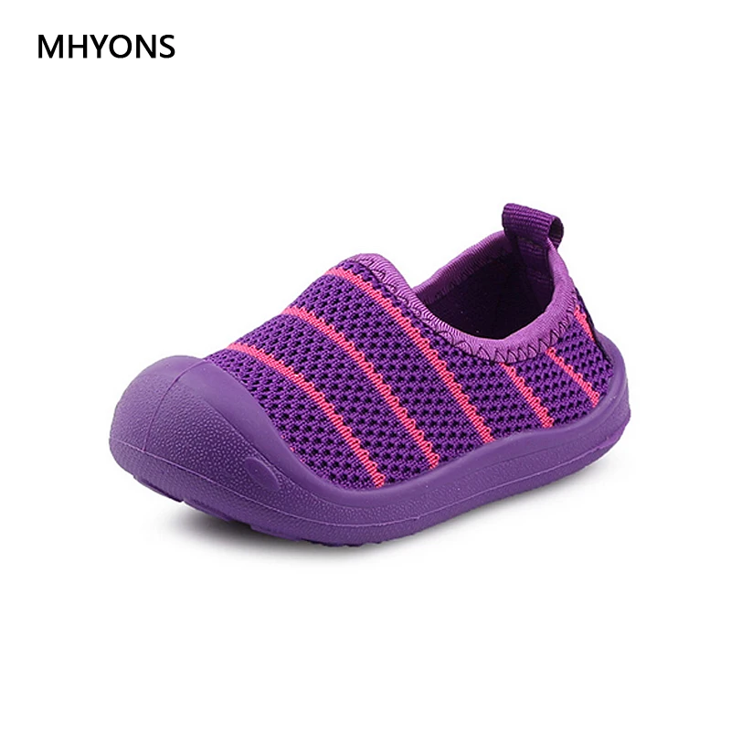 Новинка 2018 детская обувь MHYONS весна-осень вязаные мягкие Нескользящие дышащие