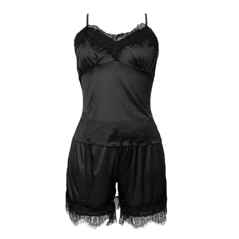 Элегантные женские 2 шт. сексуальное эротическое слинг комплект пижамы кружева