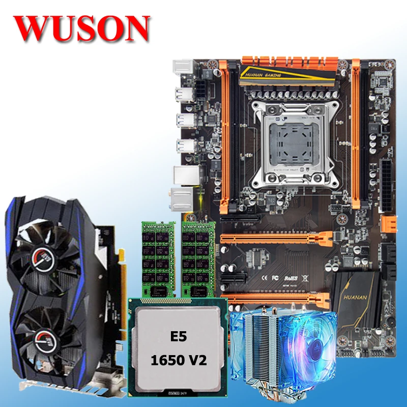 Материнская плата HUANAN ZHI deluxe X79 комплект CPU Xeon E5 1650 V2 RAM 16G(2*8G) видеокарта GTX960 2G|motherboard