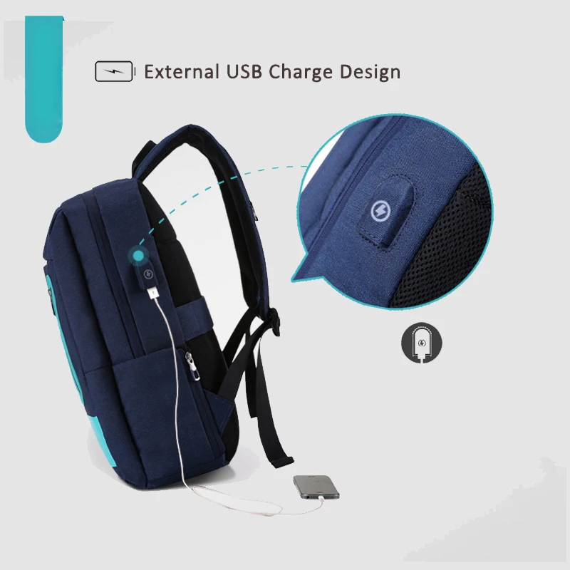 Школьный рюкзак Picano сумка для ноутбука с USB зарядкой подростков девочек и