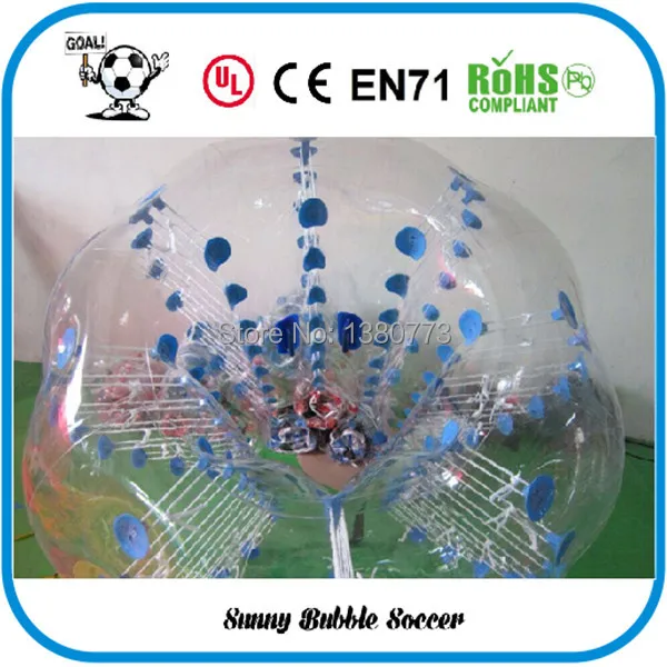 Free Shipping 8pcs (4pcs Red+4pcs Blue+2pc Blower)1.5M inflatable bubble ball suit body zorbing games sports. football | Игрушки и хобби