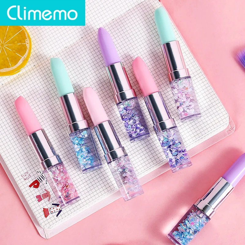 Climemo креативные ручки с блестками помады для школы милые стационарные девочки 0 5