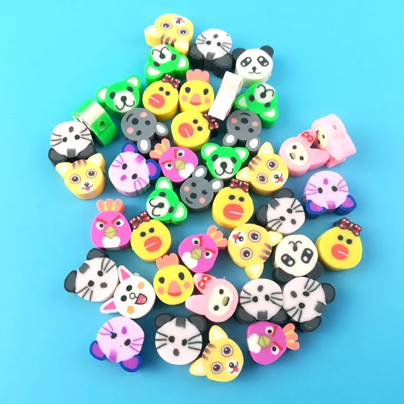 Флаги Fimo 50 шт./лот бусины из полимерной глины в виде фруктов разделитель Ice Crea