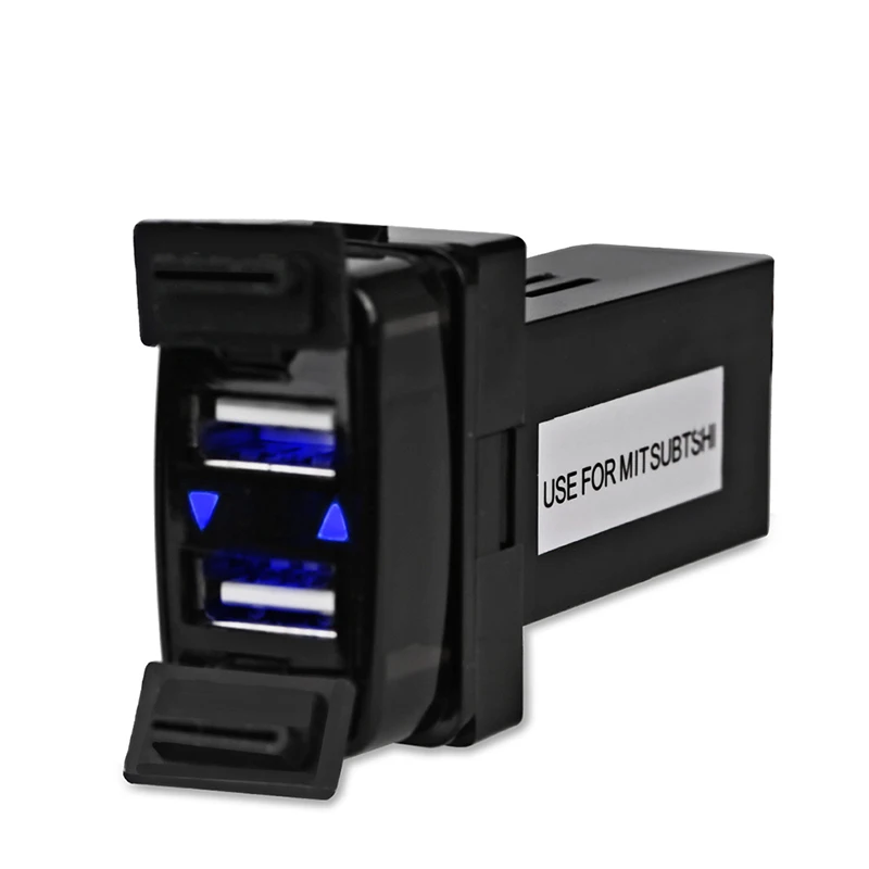 Автомобильное зарядное устройство с двумя разъемами USB 5 в 2 1 А Преобразователь