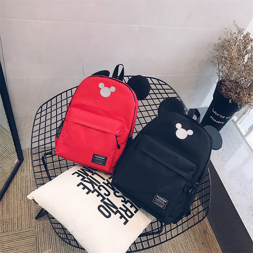 Диснейский рюкзак с Микки Маусом и Минни для мальчиков девочек детский школьный