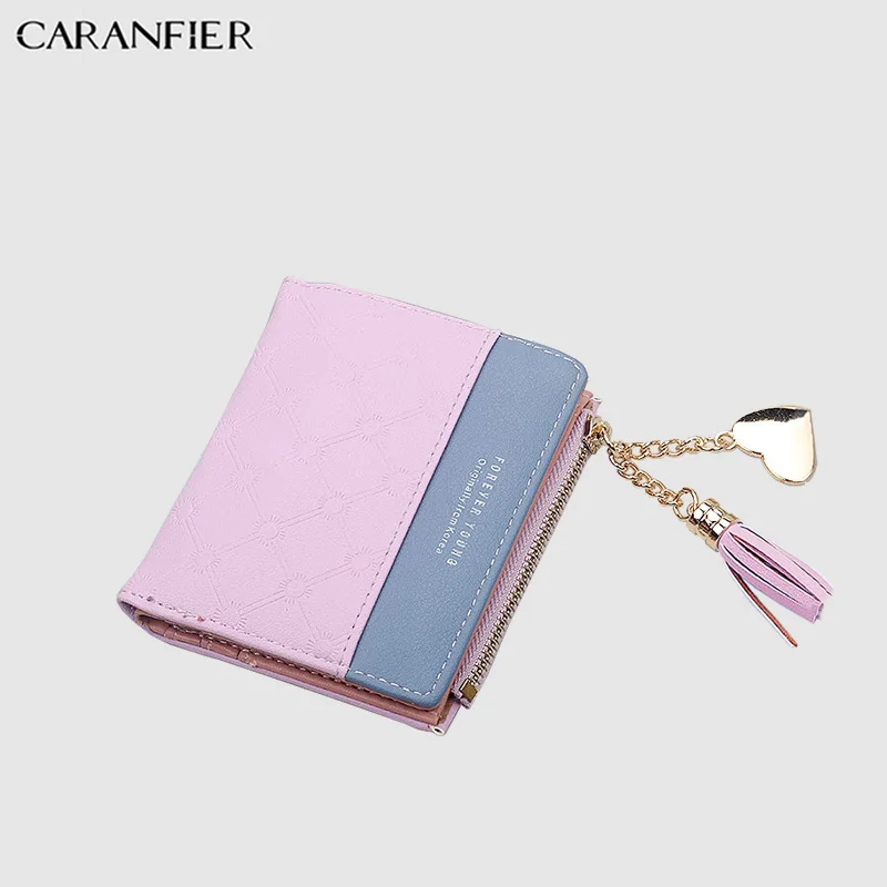 Женские кошельки CARANFIER из искусственной кожи короткие милые повседневные клатчи