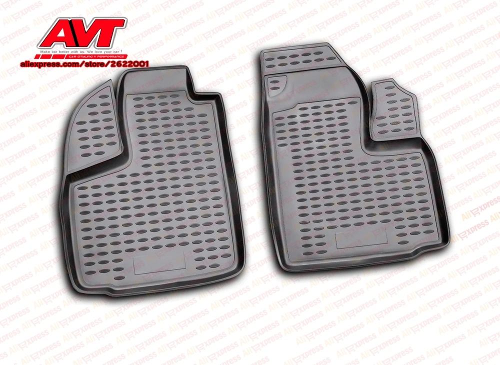 Коврики для Fiat Doblo Cargo 2001 2 шт. резиновые коврики Нескользящие аксессуары салона