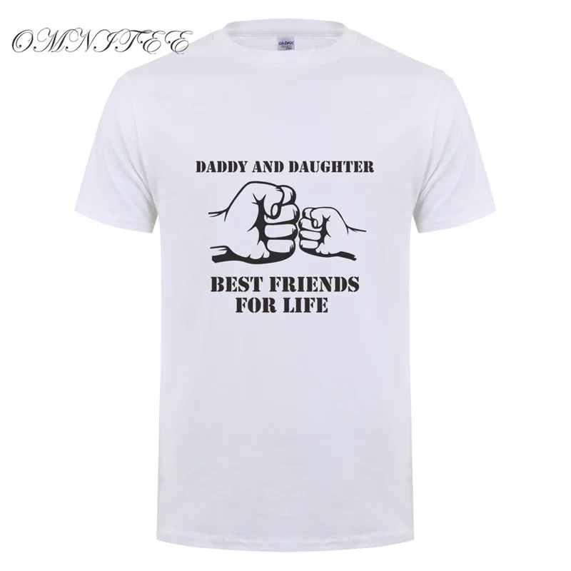 Omnitee папы и дочки Best Friend на всю жизнь мужская повседневная хлопчатобумажная