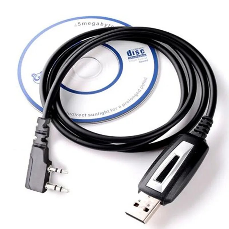 1 шт. USB Кабель для программирования ТК порт компакт диск с драйверами Baofeng UV 5RE 5R