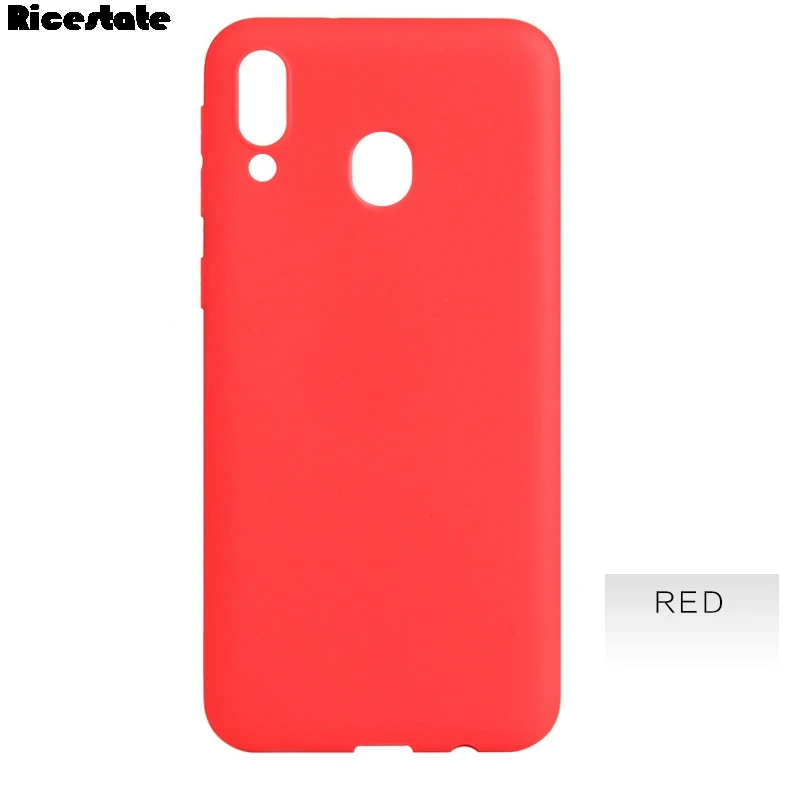 Однотонный Мягкий силиконовый чехол карамельных цветов для samsung galaxy M10 M20 A10 A30 A50 A40