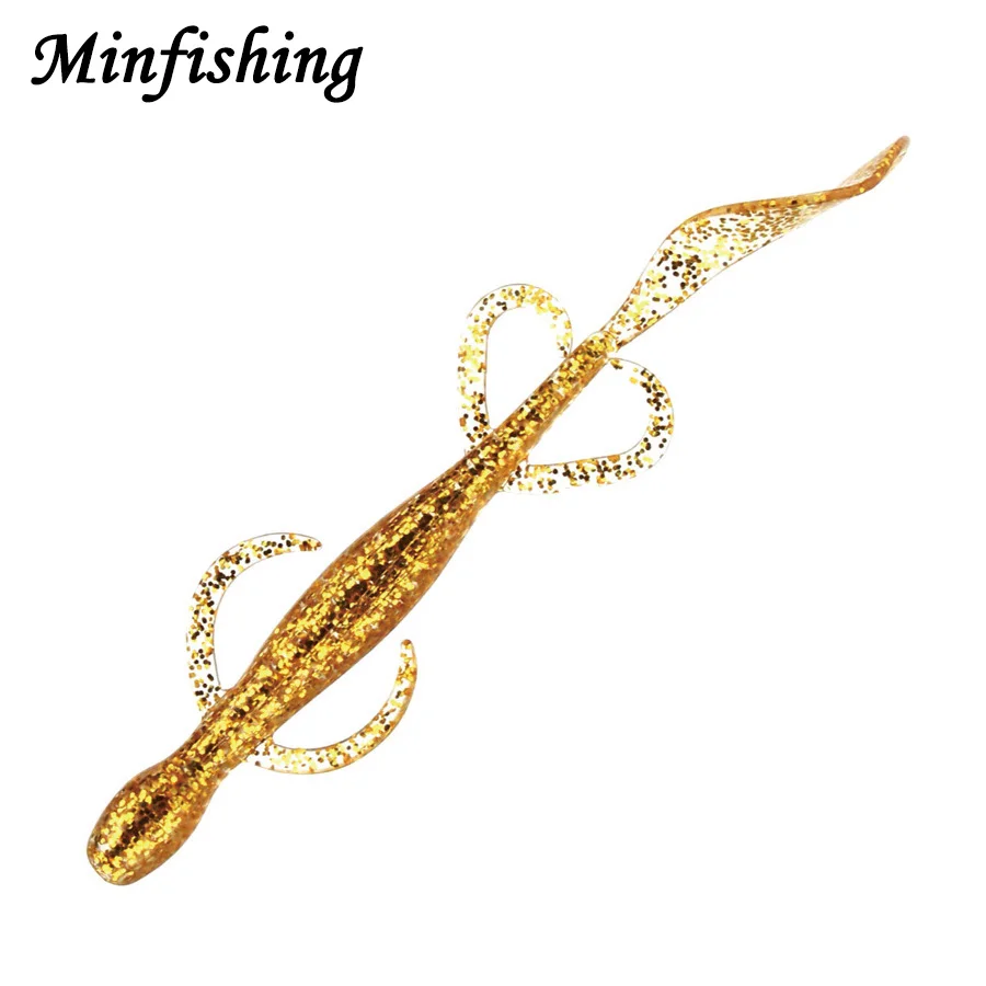 Minfishing 4 шт./лот Мягкая приманка воблер джиггинг 11 см 5 2 г рыболовная червь Swimbaits