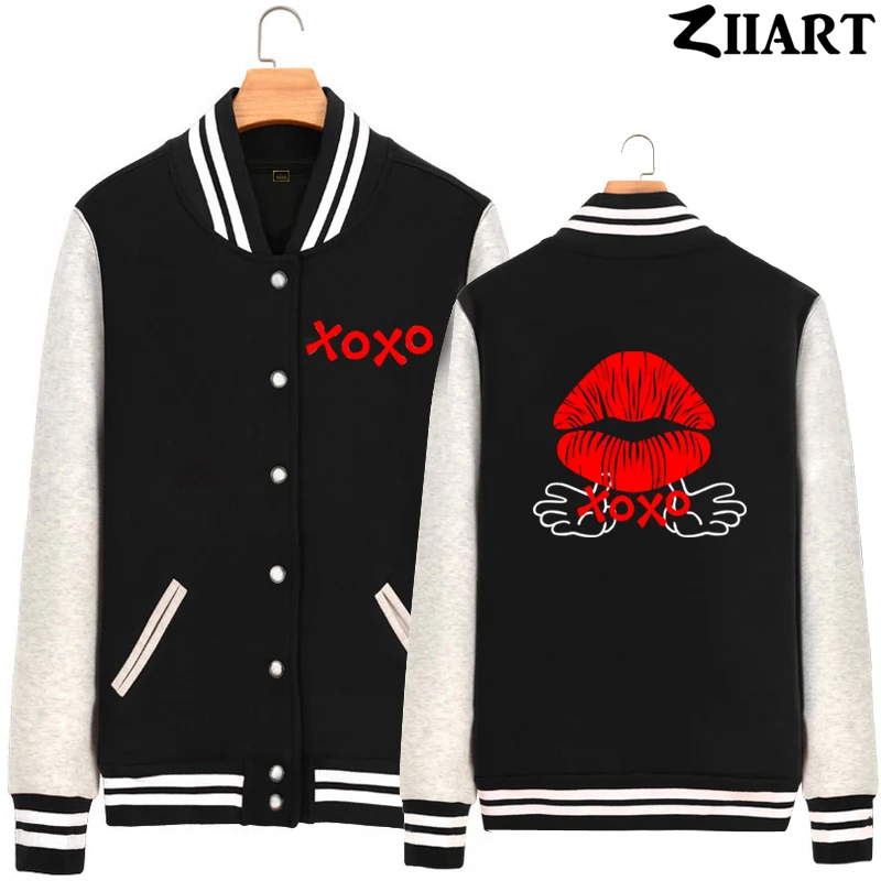 Xoxo Hug And Kisses любовь губы красное сердце печать текст руки пара одежда девушки