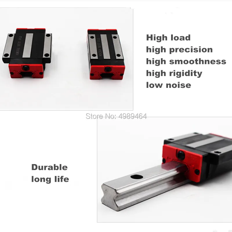 20 мм 2 шт. линейная направляющая HGR20 от 650 до 1000 Запчасти для ЧПУ и 4 HGH20CA или HGW20CC