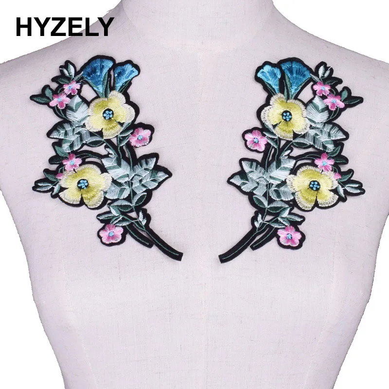 2 шт./компл. утюжок на заплатках для одежды бабочки вышитые цветы аппликации