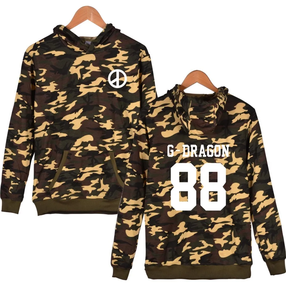 Мужская камуфляжная Толстовка Bigbang T.o.p размеры до 4XL | одежда
