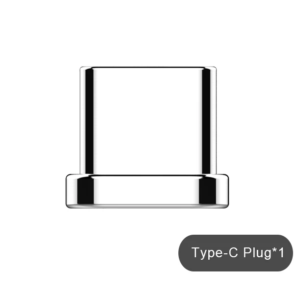 Type-c plug NOHON Магнитный зарядный шнур, кабель для синхронизации данных, 8 Pin, для iPhone X 10, 8, 7, 6, 5 Plus, для iPad Mini, IOS 9, 10, 11, кабель для зарядного устройства - Цвет: Type-c plug