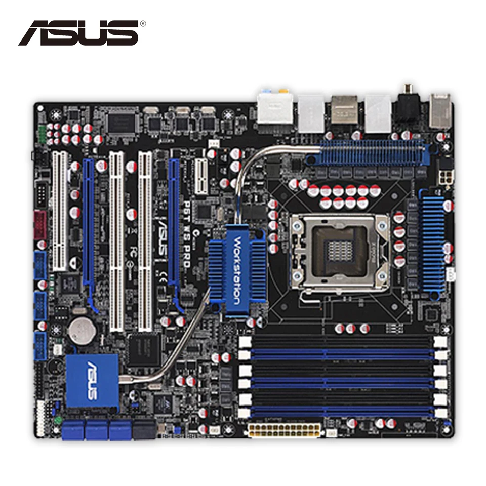 Оригинальный использовать ASUS P6T WS профессиональная материнская плата
