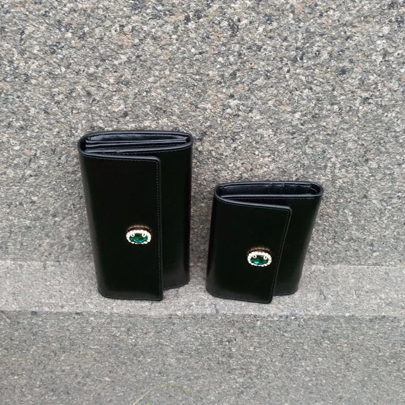 2019 Модный женский кошелек в деловом стиле Стразы держатель для карт папка