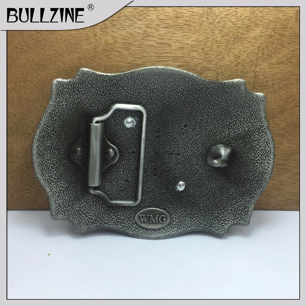 Пряжка для ремня Bullzine буква F с оловом и золотым покрытием FP-03687-F подходит шириной