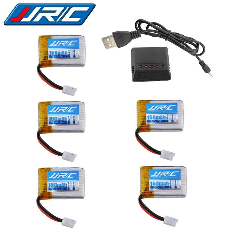 JJRC H36 (6 в 1) USB зарядное устройство наборы 3 7 V 150mAh 30c для E010 E011 E012 E013 F36 RC Quadcopter
