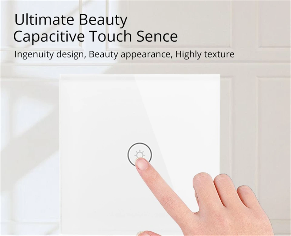 Tuya Smart Domotica WiFi переключатель 1-3 банды ЕС стандартный тип 86 умный настенный сенсорный светильник, роскошная стеклянная Сенсорная панель Alexa Google