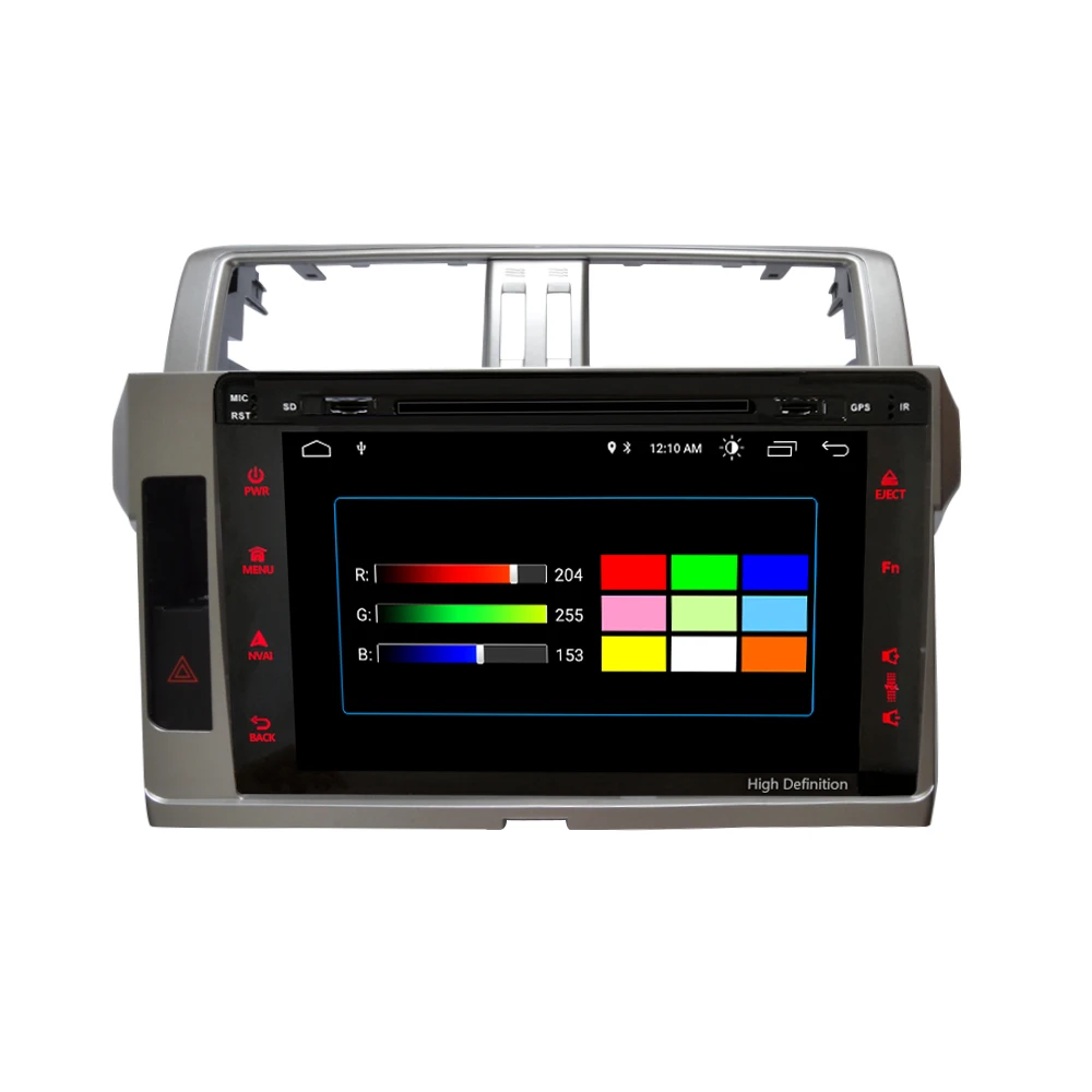 4G LTE Android 8.1 car gps multimedia video radio DVD player for toyota land cruiser prado 2013-2017 year navigation stereo | Автомобили и