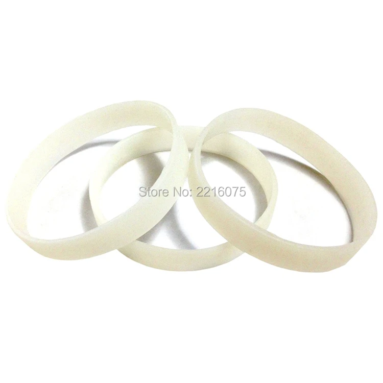 100 шт прозрачные светится в темноте силиконовые браслеты резиновые Бесплатная