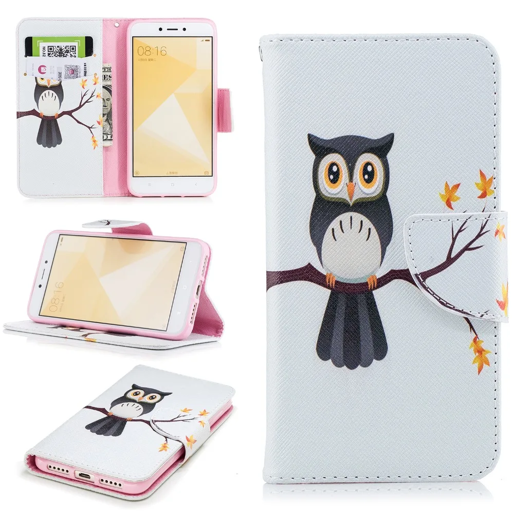 Wallet Case For Xiaomi Redmi 4X Cover Flip fundas Redmi4X 5&quot + Card Holder | Мобильные телефоны и аксессуары
