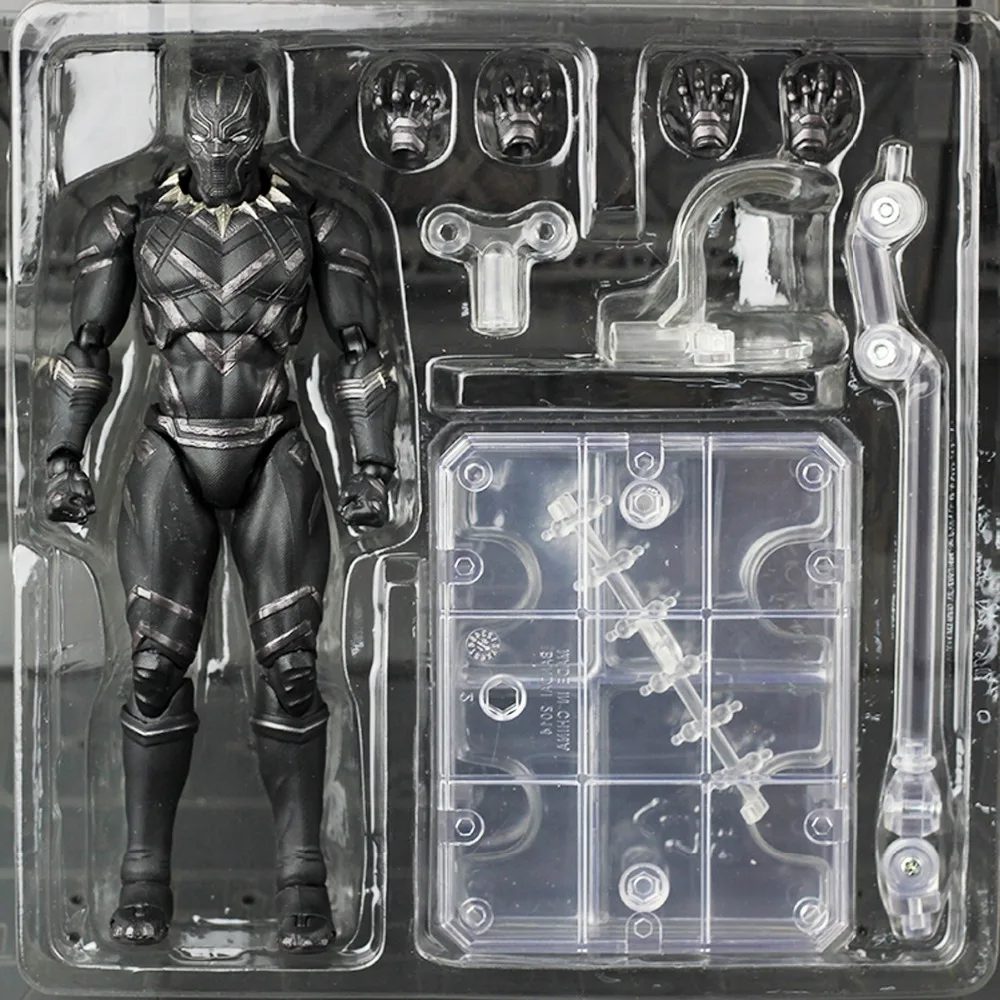 SHFiguarts Черная пантера гражданская война Капитан Америка фигурку 6.3 &quotБесплатная