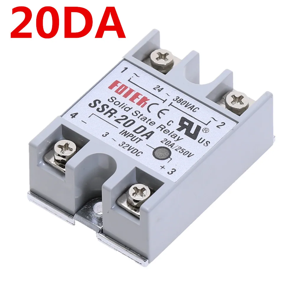 1 шт. SSR-40DA 40 DA твердотельные реле Модуль 3-32 В DC вход 24-380VAC 40A