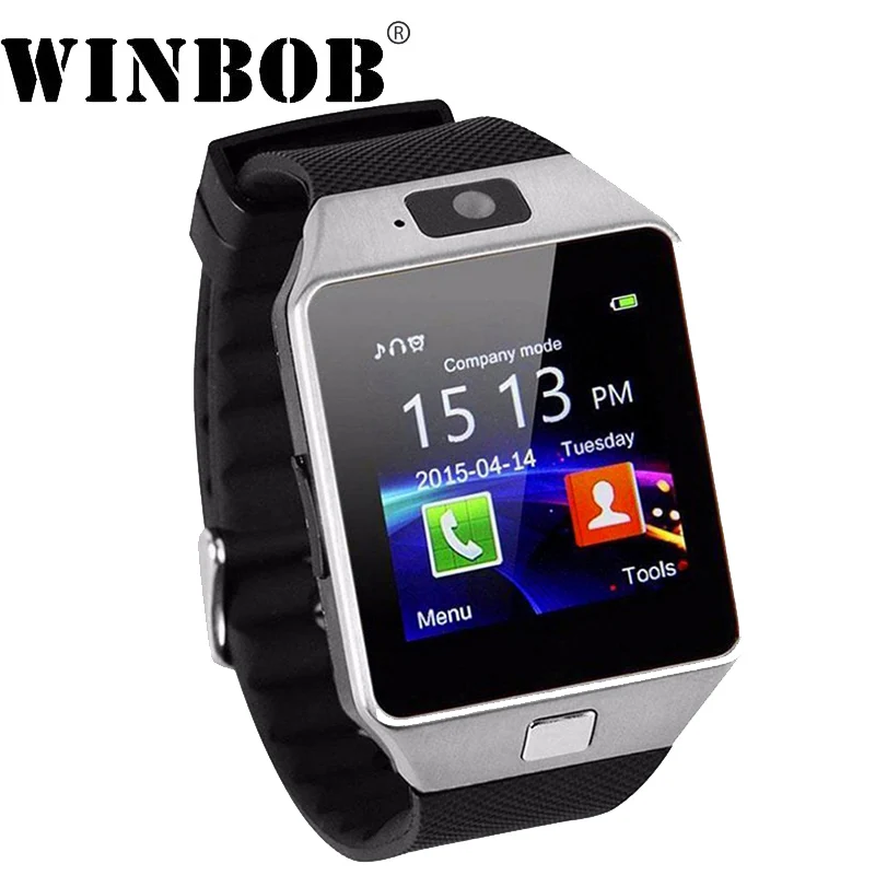 WINBOB Smartwatch DZ09 Смарт часы Для мужчин женщин с Камера Sim карты памяти слот Шагомер Anti