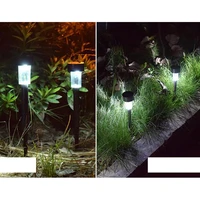 led solar lamp stainless steel solar lawn light for garden decorative 100 solar power outdoor solar lamp for garden decoration