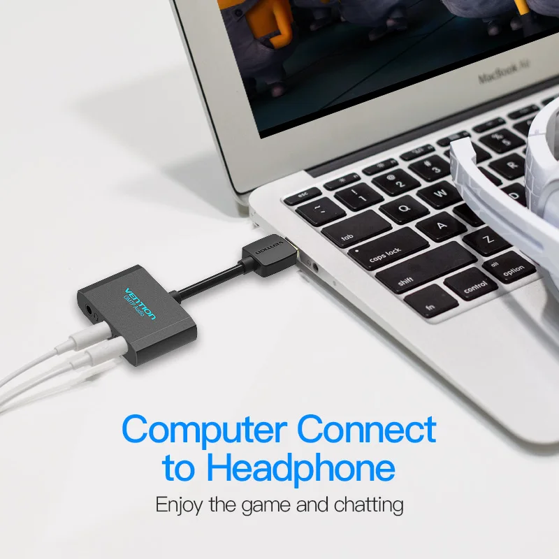 Vention USB звуковая карта внешняя аудио Карта мм 3 5 адаптер для наушников Звуковая